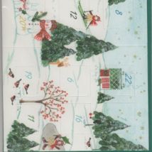 Leuchtender Adventskalender "Schneemänner und Weihnachtsbäume"